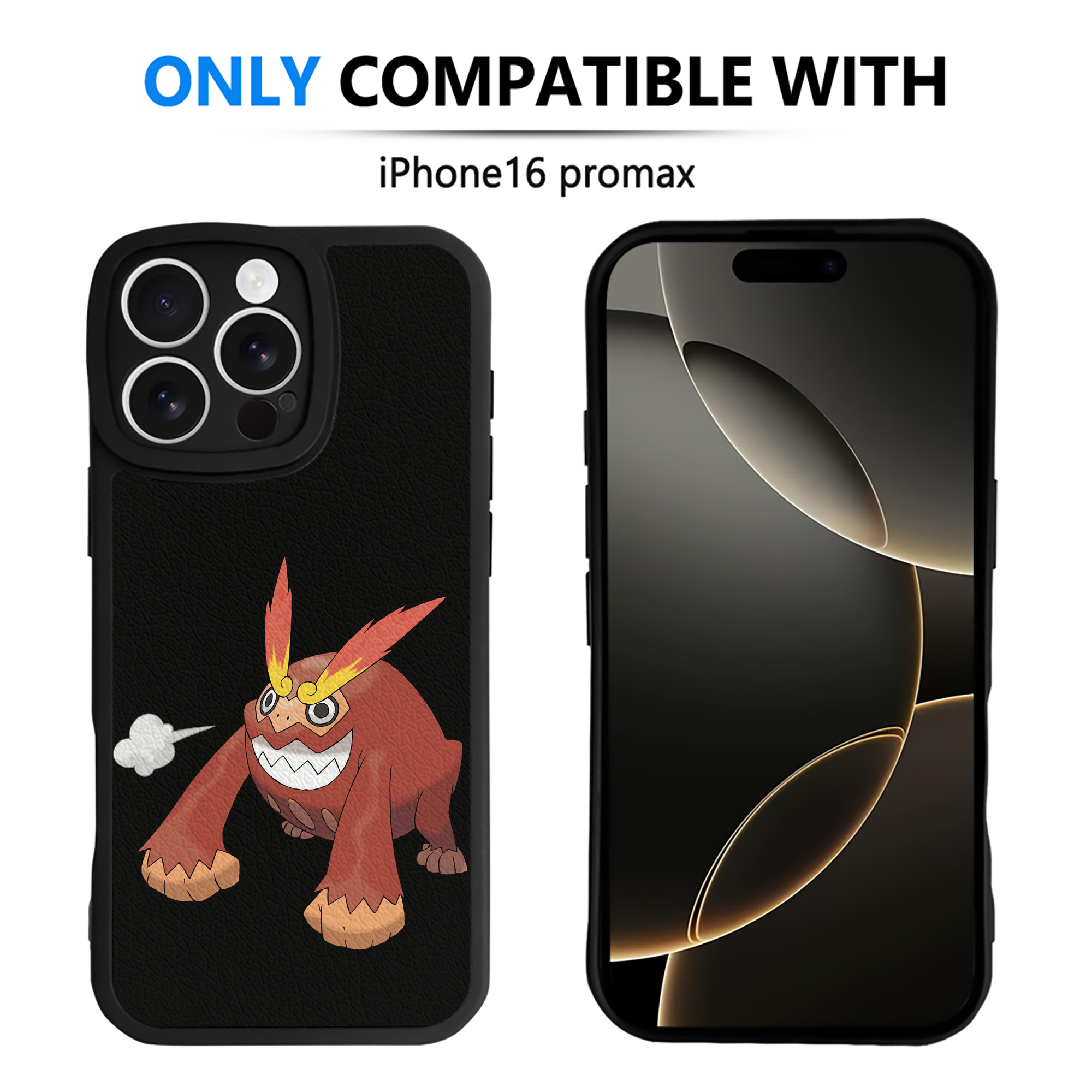 （画像用） ポケットモンスター Pokémon 【iPhone 16シリーズ対応】シリコンスマホケース（レザー調） 材質：シリコン